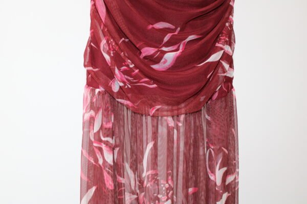 Vestido gasa ajustado