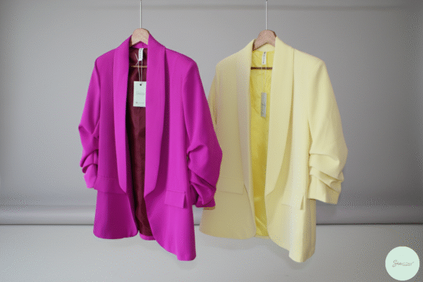 Blazer manga fruncida