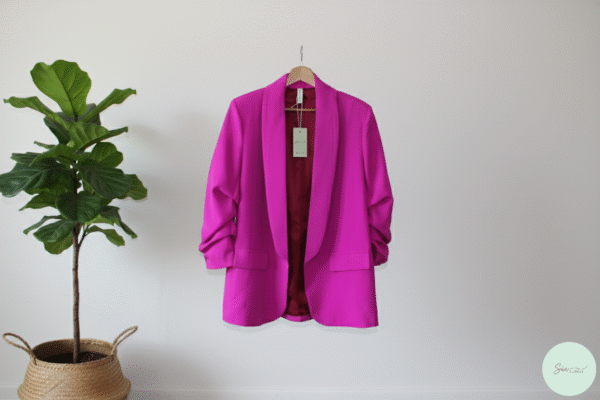 Blazer manga fruncida