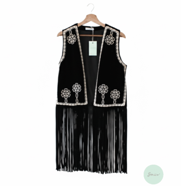 Chaleco de Flecos Bordado