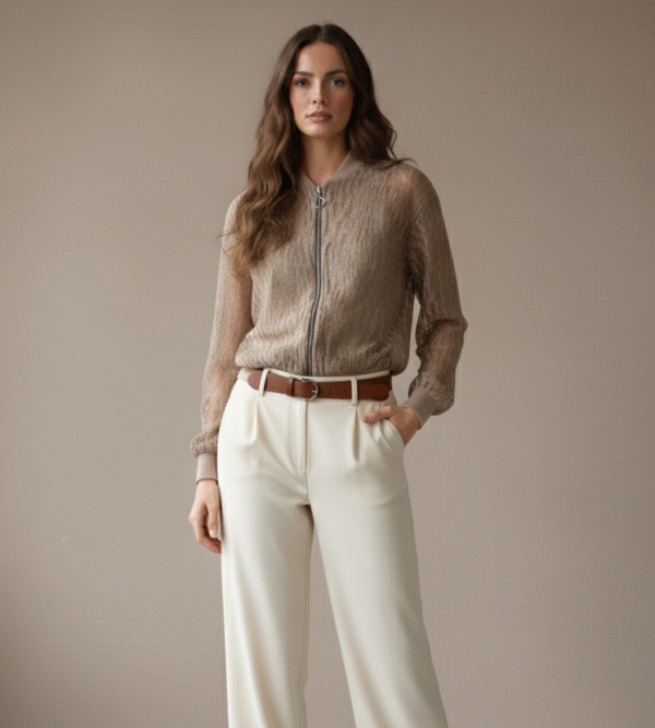 Chaqueta Bomber de Encaje