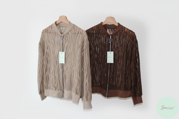 Chaqueta Bomber de Encaje