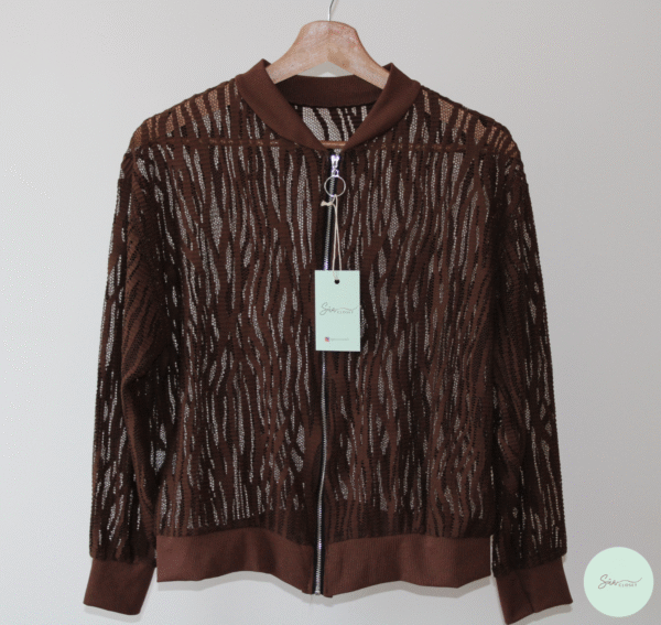 Chaqueta Bomber de Encaje