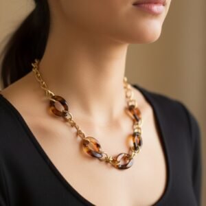 Collar eslabones carey