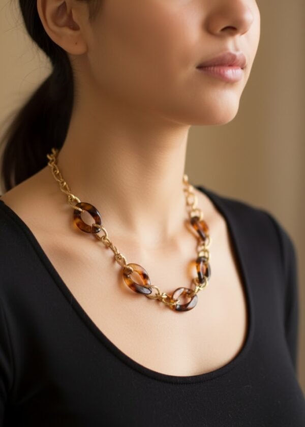 Collar eslabones carey