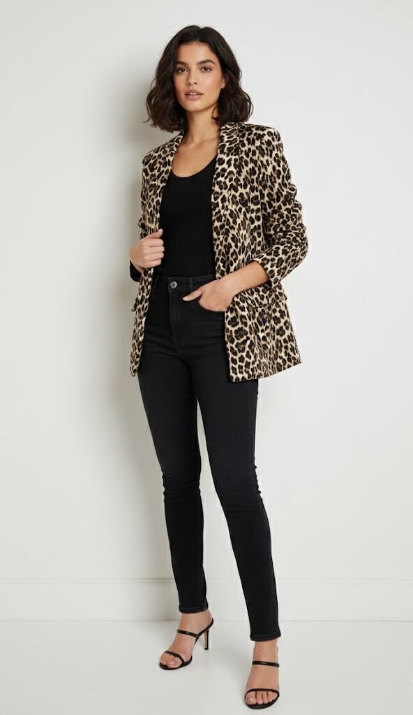 Blazer leopardo