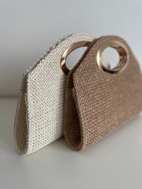 Bolso de mano rafia