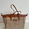 Bolso Coconuda polipiel y rafia