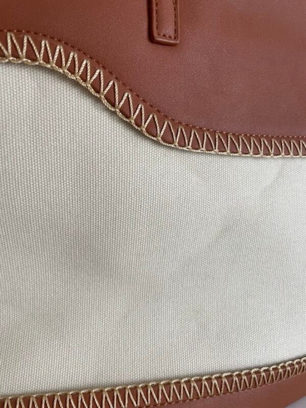 Tote bag camel pespuntes