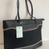 Tote bag negro pespuntes