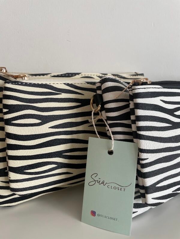Bandolera animal print cebra