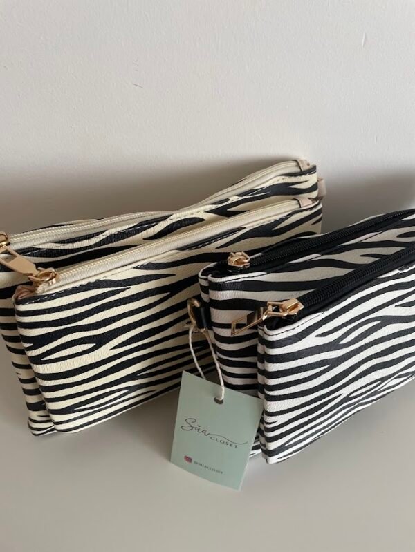 Bandolera animal print cebra