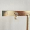 Pendiente perla con brillante